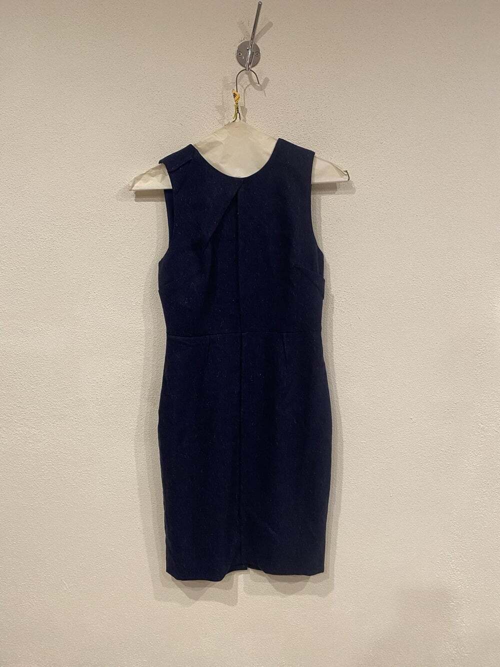 Banana Republic Dress Womens 4 Blue Sleeveless Sheath Knee Length Workwear